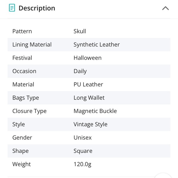 Unisex Nightmare Before Christmas leather magnetic buckle wallets. - Picture 3 of 3